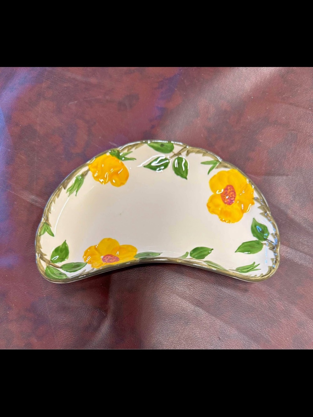 Franciscan Meadow Rose crescent salad plate Vintage